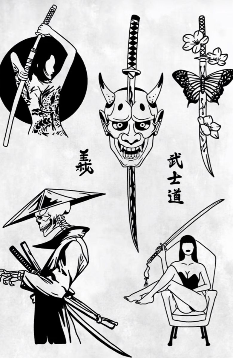 Samurai and sword tatto inspo.jfif